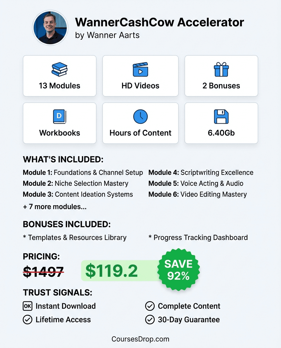 WannerCashCow Accelerator infographic